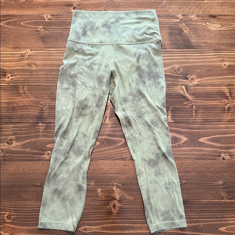 Lululemon Diamond Dye Vista Green Cropped Align